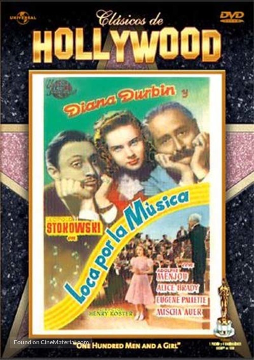 One Hundred Men and a Girl - Spanish DVD movie cover