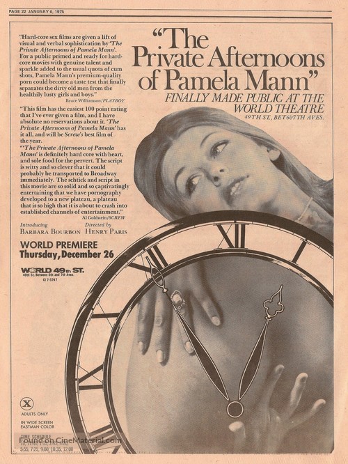 The Private Afternoons of Pamela Mann - poster