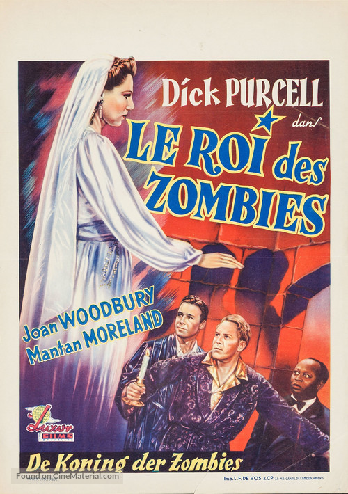 King of the Zombies - Belgian Movie Poster