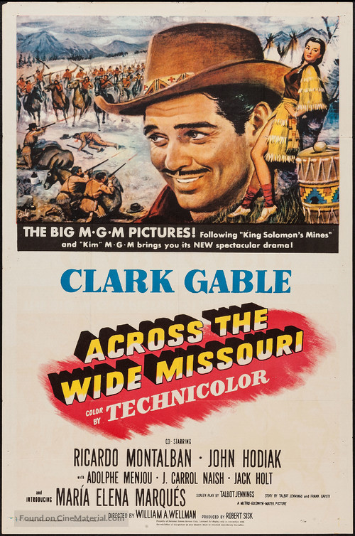 Across the Wide Missouri - Movie Poster