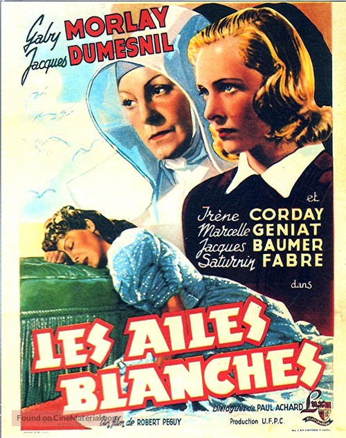 Les ailes blanches - Belgian Movie Poster