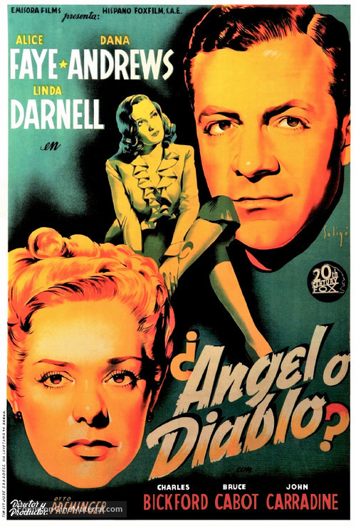 Fallen Angel - Spanish Movie Poster