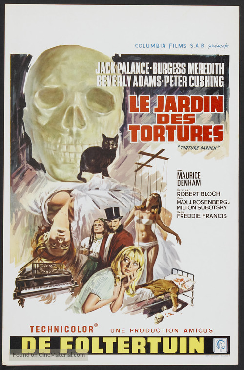 Torture Garden - Belgian Movie Poster