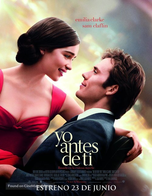 Me Before You - Argentinian Movie Poster