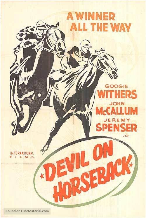 Devil on Horseback - British Movie Poster