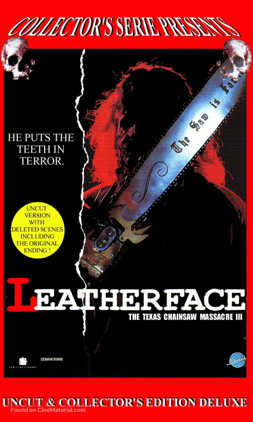 Leatherface: Texas Chainsaw Massacre III - VHS movie cover