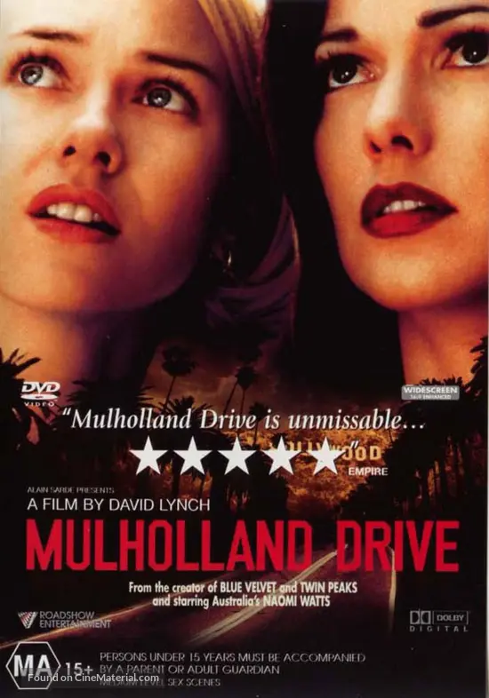 Mulholland Dr. - Australian DVD movie cover