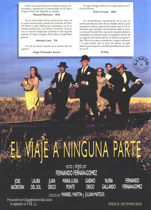 Viaje a ninguna parte, El - Spanish Movie Poster