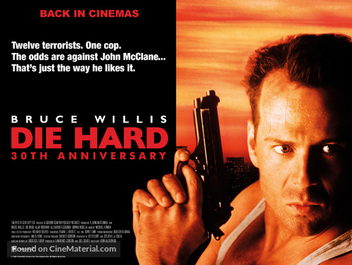 Die Hard - British Re-release movie poster