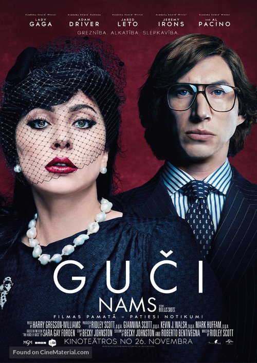 House of Gucci - Latvian Movie Poster