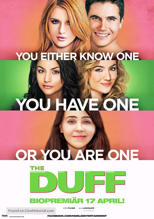 The DUFF - Swedish Movie Poster