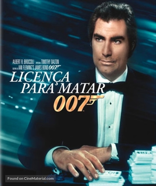 Licence To Kill - Portuguese Blu-Ray movie cover