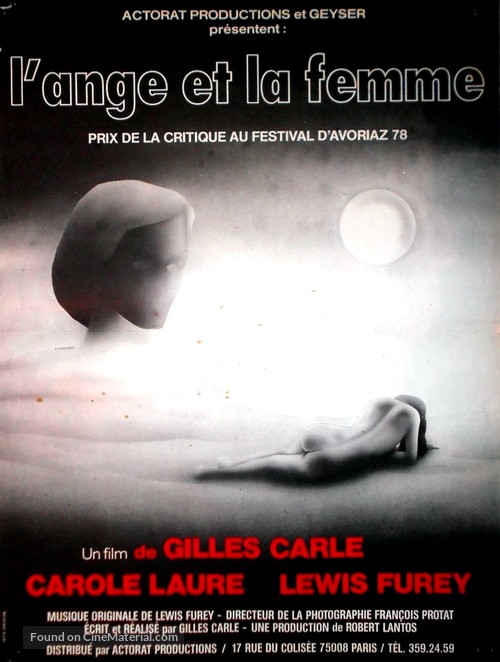 L&#039;ange et la femme - French Movie Poster