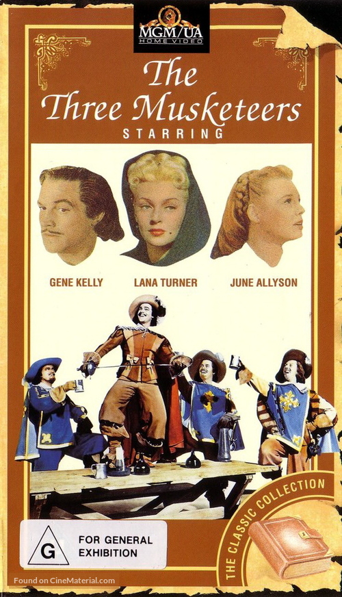 The Three Musketeers - Australian DVD movie cover