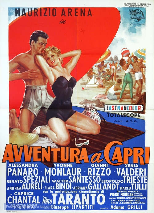 Avventura a Capri - Italian Movie Poster
