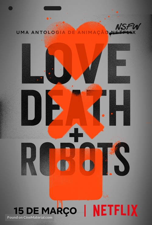 &quot;Love, Death &amp; Robots&quot; - Brazilian Movie Poster