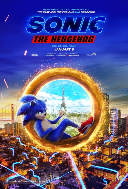 Sonic the Hedgehog - New Zealand Movie Poster