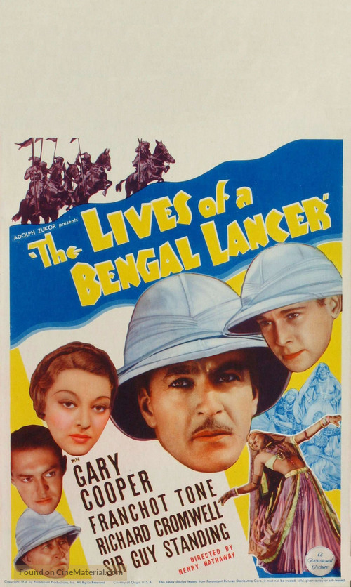 The Lives of a Bengal Lancer - Movie Poster