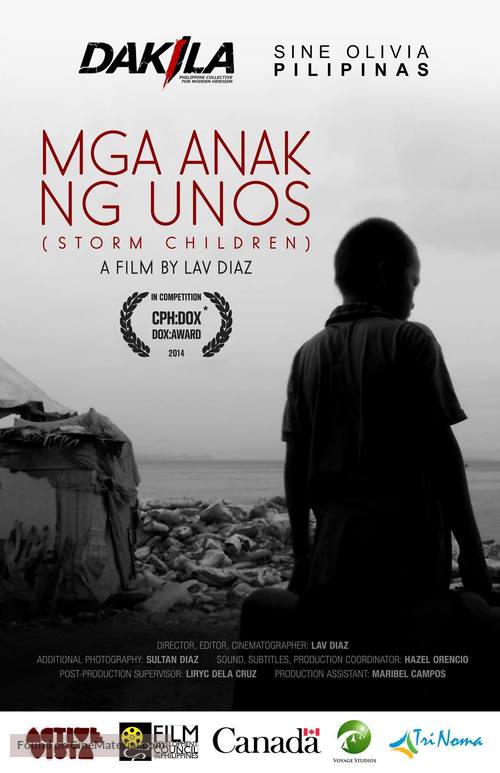Mga anak ng unos - Philippine Movie Poster