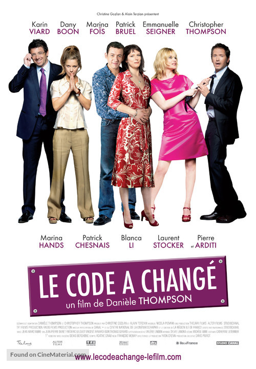Le code a chang&eacute; - French Movie Poster