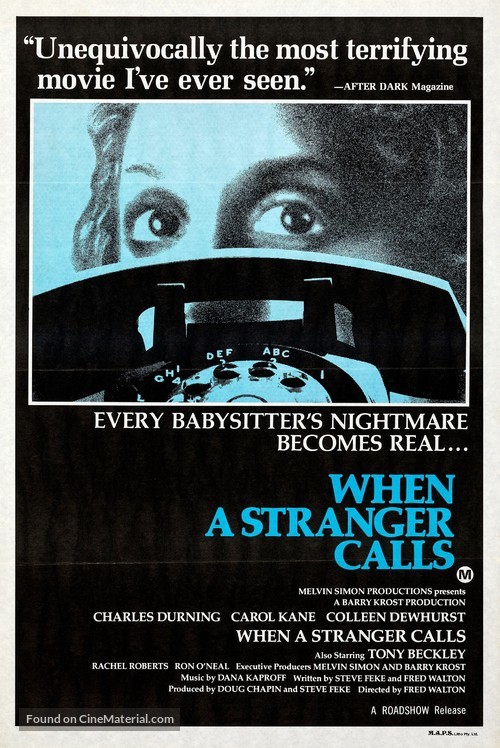 When a Stranger Calls - Australian Movie Poster