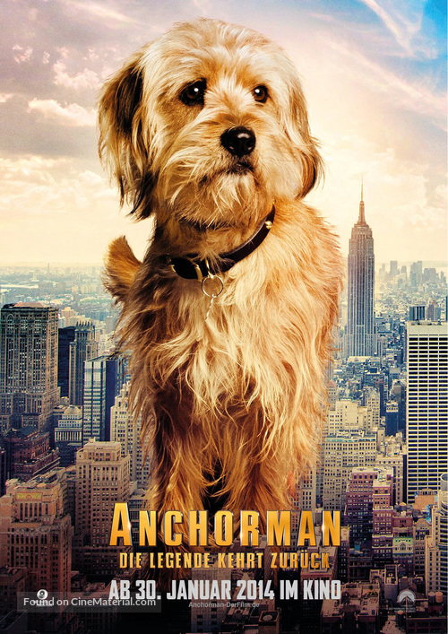 Anchorman 2: The Legend Continues - German Movie Poster