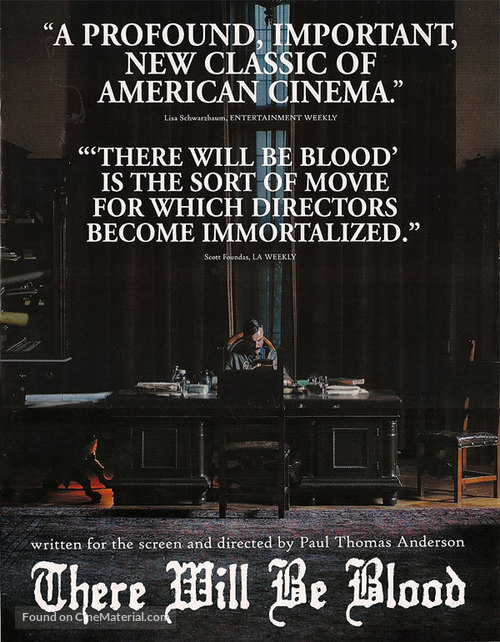 There Will Be Blood - For your consideration movie poster