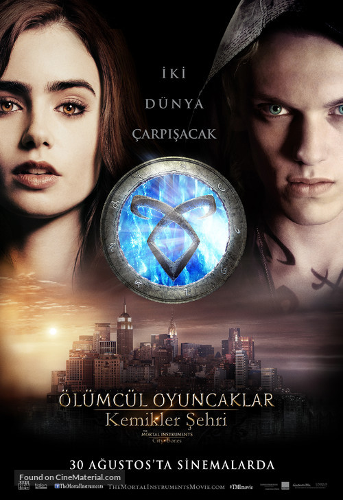 The Mortal Instruments: City of Bones - Turkish Movie Poster