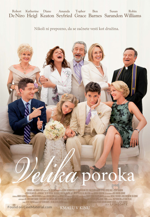 The Big Wedding - Slovenian Movie Poster