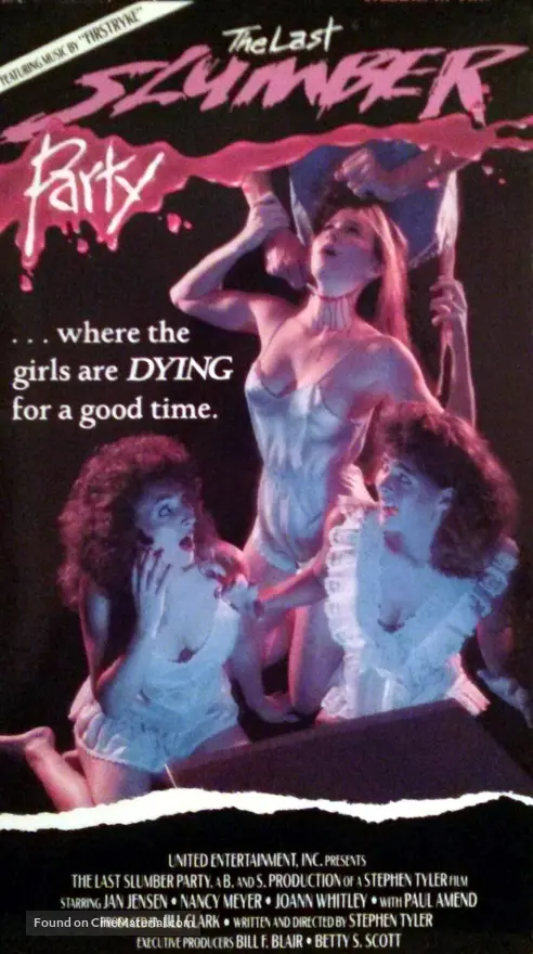 The Last Slumber Party - VHS movie cover