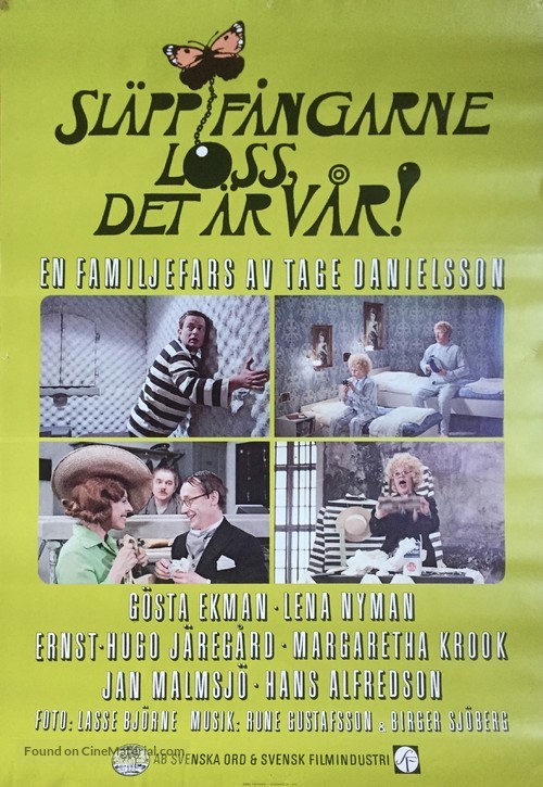 Sl&auml;pp f&aring;ngarne loss, det &auml;r v&aring;r! - Swedish Movie Poster