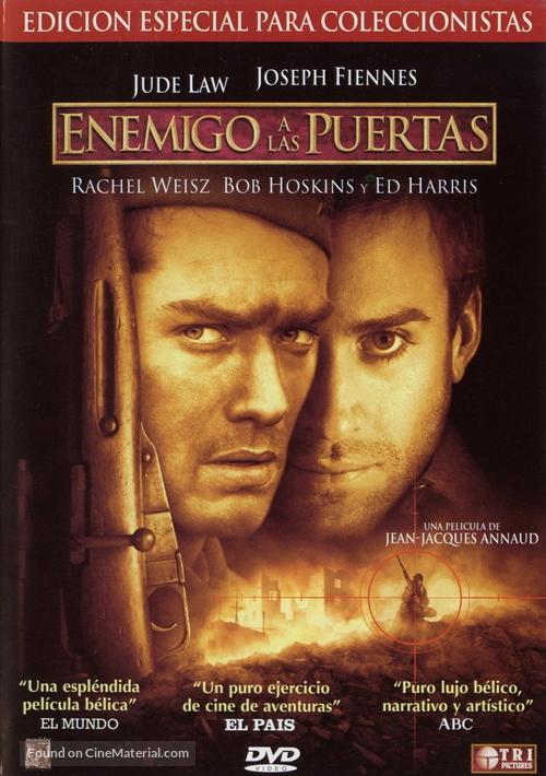 Enemy at the Gates - Spanish Movie Cover