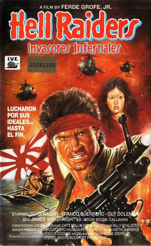 Hell Raiders - Spanish VHS movie cover