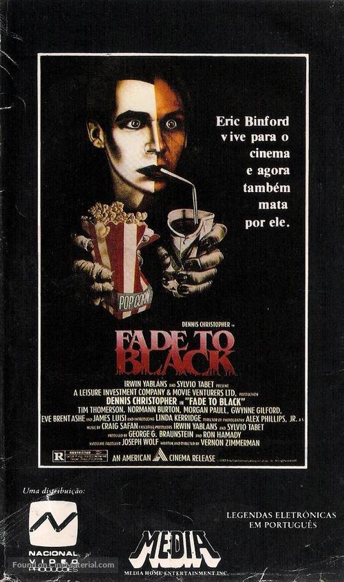 Fade to Black - Brazilian VHS movie cover