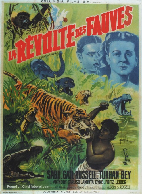 Song of India - French Movie Poster