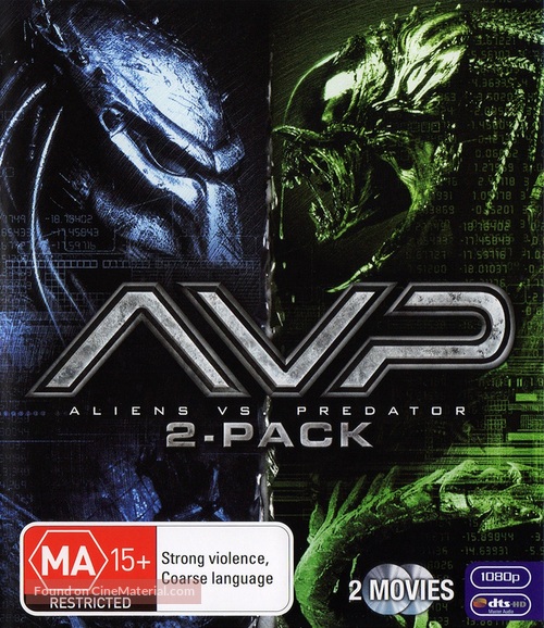 AVP: Alien Vs. Predator - Australian Blu-Ray movie cover