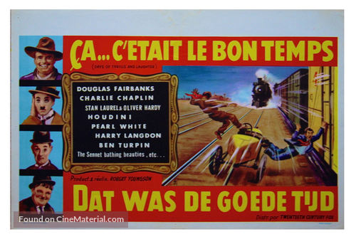 Days of Thrills and Laughter - Belgian Movie Poster