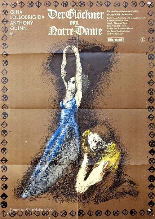 Notre-Dame de Paris - German Movie Poster