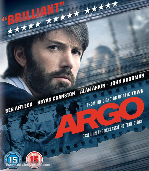 Argo - British Blu-Ray movie cover