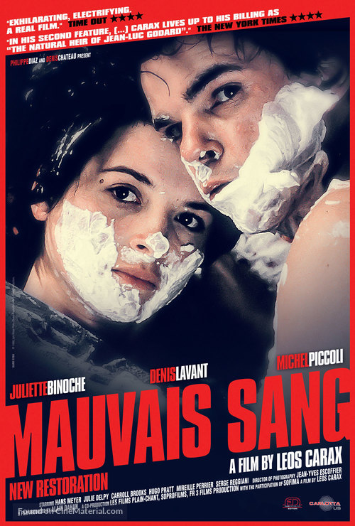 Mauvais sang - Re-release movie poster