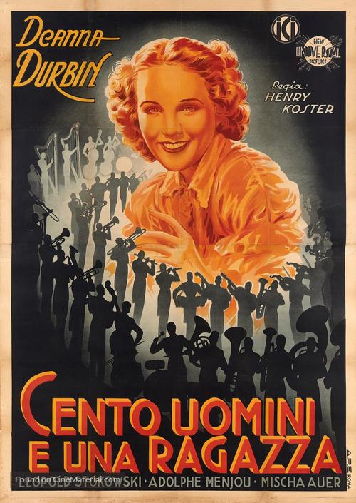 One Hundred Men and a Girl - Italian Movie Poster