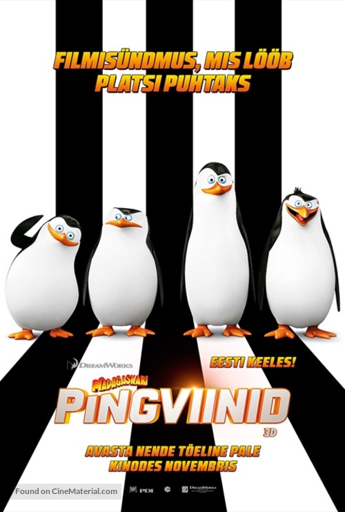 Penguins of Madagascar - Estonian Movie Poster