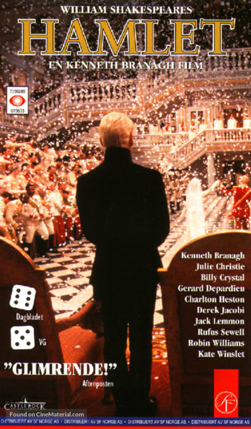 Hamlet - Norwegian VHS movie cover