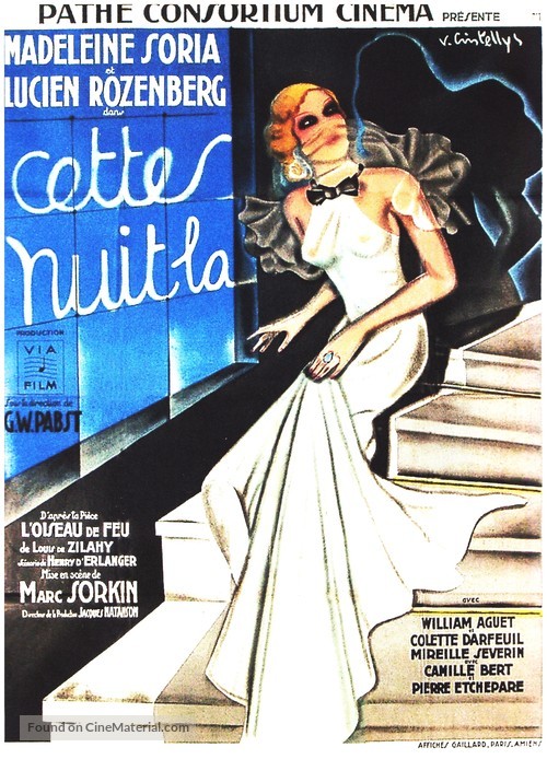Cette nuit-l&agrave; - French Movie Poster