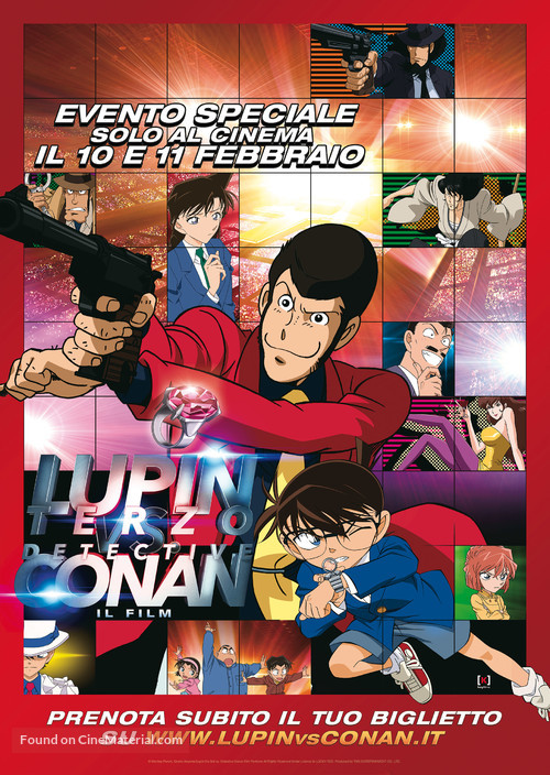 Rupan Sansei vs Meitantei Conan - Italian Movie Poster
