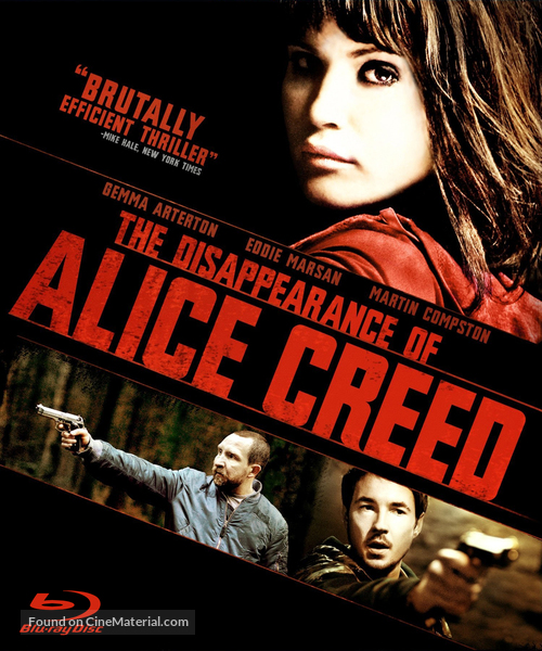 The Disappearance of Alice Creed - Blu-Ray movie cover