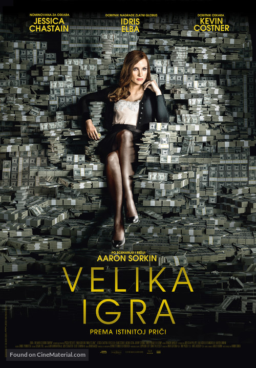 Molly&#039;s Game - Croatian Movie Poster