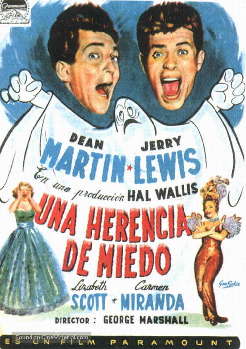 Scared Stiff - Spanish Movie Poster
