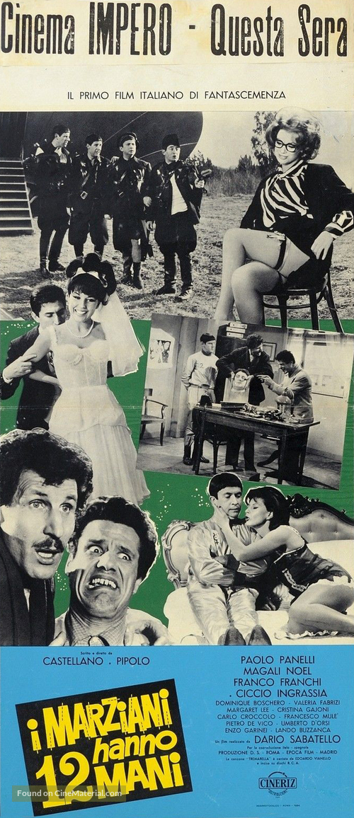 I marziani hanno dodici mani - Italian Movie Poster