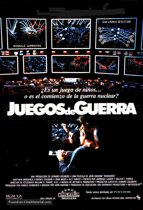 WarGames - Spanish Movie Poster